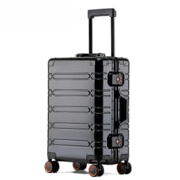 EU STOCK All Aluminum Travel Suitcase high-quality Business Rolling Luggage on Wheels Trolley 20inch Carry-Ons Cabin Suitcase
