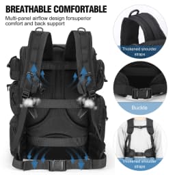Men's Duffel Bag with Large Capacity Modular System, Multi-Compartment Design with Shoe Storage Space