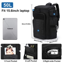 Men's Duffel Bag with Large Capacity Modular System, Multi-Compartment Design with Shoe Storage Space