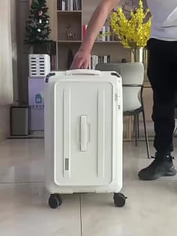 Expandable Luggage, Large-Capacity Thickened Trolley Case, 24-inch Travel Suitcase, Luggage with Combination Lock, Sturdy and Du