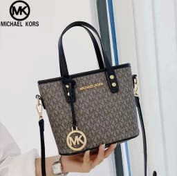 Michael Kors Ole Jet Set 2026 New Bag Lightweight Luxury Travel Extra Small PVC Print with Leather Women's Handheld Crossbody To