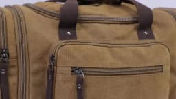 Large Capacity Men Hand Luggage Travel Duffle Bags Canvas Travel Bags Weekend Shoulder Bags Multifunctional Overnight Duffel Bag
