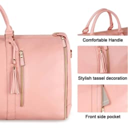 Garment Duffle Bags for Travel Luggage Bag for Women Foldable Multi-Function Storage Bag with Shoe Pouch 2 in 1 Hanging Suitcase