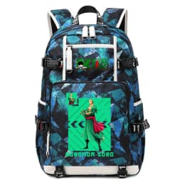 One Piece Zoro Print Large Capacity School Backpack For Kids Teens Anime Bookbag