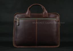 Luxury Genuine Leather Men Briefcase Business Bag Leather Portfolio Laptop Bag Shoulder Messenger Bag Male Document Office Bag