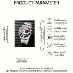 4pcs/1pcs Fashionable Men's Quartz Watch - Stainless Steel Strap, Round Zinc Alloy Case, Electronic Sports