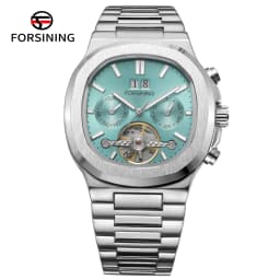Forsining 481 Military Man Tourbillon Hands Watch Week Date Automatic Mechanical Watches Stainless Steel Clock Relogio Masculino