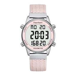 Hearkent Pedometer Sport Watches Step Counter Watch Women Digital Watches Calories Mile Stopwatch Countdown for Walking Tracker