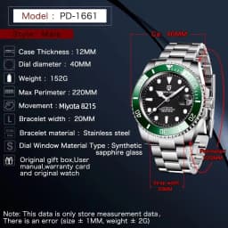 PAGANI Design 2026 New Men Automatic Mechanical Watches Miyota 8215 40mm Stainless Steel Waterproof Watch Relogio