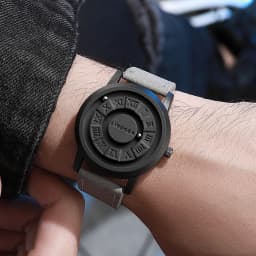 Fashion Magnetic Suspension Men Watches Casual Sports Roma Dial Wristwatches For Mens Clock(Without Box)