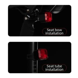 Digital Display Smart Bike Taillight Waterproof Intelligent Sensing Tail Light Cycling Safety Warning Light Bicycle Rear Light