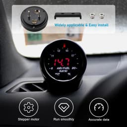 Car O2 Air Fuel Ratio Wide-band Gauge Kit For 30-0300 X-Series AFR Wideband LSU 4.9 Lambda Meter Oxygen Sensor Controller Gauge