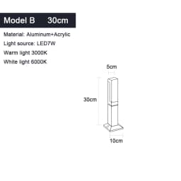 IP65 Waterproof LED Lawn Lamp AC85-265V Outdoor Landscape Light Garden Decoration For Villa Country House Exterior Lighting