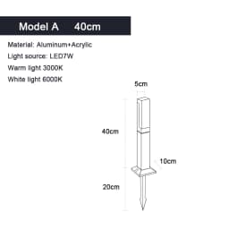 IP65 Waterproof LED Lawn Lamp AC85-265V Outdoor Landscape Light Garden Decoration For Villa Country House Exterior Lighting