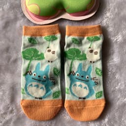 Japanese Anime Cartoon Grey Cat Socks Cute Calcifer Short Socks Jiji Socks Birthday Gifts For Girls Size Eu35-40