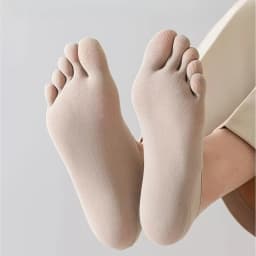 3/5 Pairs Men's Five-Toe Socks, Split-Toe Socks, Low Cut Invisible No-Show Socks, Silicone Non-Slip, Thin Socks for Summer
