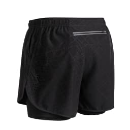 Men's Running Shorts Quick-drying Fitness Black Double Layer Shorts Men New Sport Workout Training Bodybuilding Short Pants New