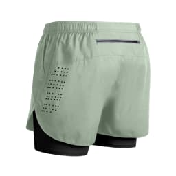 Men's Running Shorts Quick-drying Fitness Black Double Layer Shorts Men New Sport Workout Training Bodybuilding Short Pants New