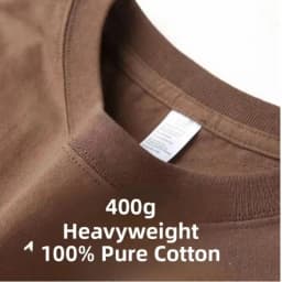 400g Cotton T Shirts Men Short Sleeved Heavyweight Summer Round Neck Loose Breathable Shirt for Men Women Basic Tee