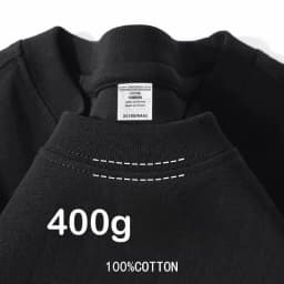400g Cotton T Shirts Men Short Sleeved Heavyweight Summer Round Neck Loose Breathable Shirt for Men Women Basic Tee