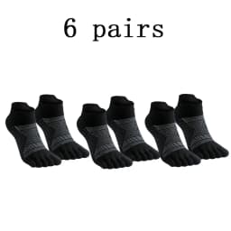 Merino Wool Hiking Socks Thermal Warm Moisture Absorption Toe Socks For Ski Climbing Running Breathable Thick Sport Toe Socks