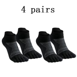 Merino Wool Hiking Socks Thermal Warm Moisture Absorption Toe Socks For Ski Climbing Running Breathable Thick Sport Toe Socks