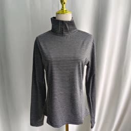 Kimotimo Retro Striped Turtleneck Long Sleeve T-shirts Women 2026 New Slim Fit Base Tops Korean Y2k Aesthetic Tees Ropa Mujer
