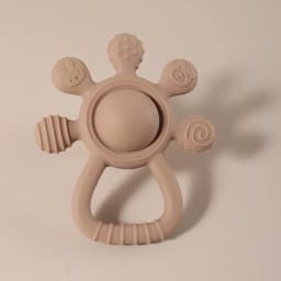 New Teething Silicone Palm Rattle Teether Bunny - Safe Baby Chew Toys for Soothing Sore Gums