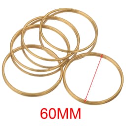 10pcs Stainless Steel 30-60mm Large Circle Ring Gold Plated Charm Bezel Earrings Making Supplies Conectors for Jewelry Wholesale