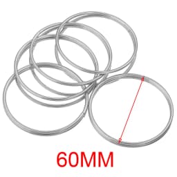 10pcs Stainless Steel 30-60mm Large Circle Ring Gold Plated Charm Bezel Earrings Making Supplies Conectors for Jewelry Wholesale