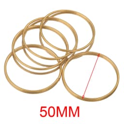 10pcs Stainless Steel 30-60mm Large Circle Ring Gold Plated Charm Bezel Earrings Making Supplies Conectors for Jewelry Wholesale