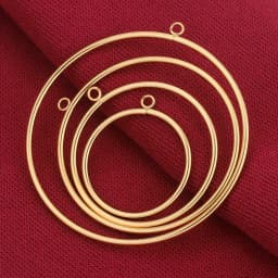 10pcs Stainless Steel 30-60mm Large Circle Ring Gold Plated Charm Bezel Earrings Making Supplies Conectors for Jewelry Wholesale