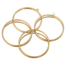 10pcs Stainless Steel 30-60mm Large Circle Ring Gold Plated Charm Bezel Earrings Making Supplies Conectors for Jewelry Wholesale