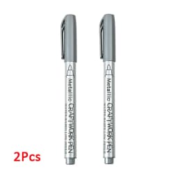 1-4Pcs Metallic Waterproof Permanent Marker Pens for DIY Epoxy Resin Mold Gold Silver Color Drawing Supplies Craft Marker Pen