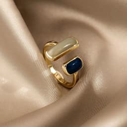 Retro Gold Color Double Oil Drip Open Rings for Women Luxury Irregular Adjustable Finger Ring 2023 New Trendy Wedding Jewelry