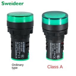 LED Indicator Light 12v 24v 220v 380v Red Green Yellow Blue Signal Light 16mm 22mm Signal Lamp