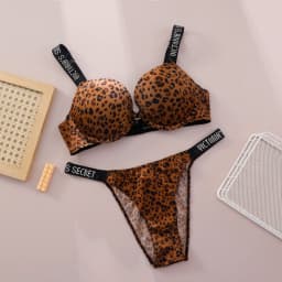 New V Lace Lingerie Set Bra and Brief Women's Sexy Bra and Panty Set Comfortable push up Shapewear Adjustable Padded Gathered