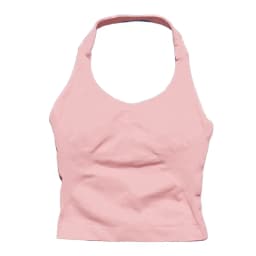 Sports Gym Halter Top Woman Seamless Yoga Tank Removable Chest Pad Push-up Sports Vest Fitness Workout Running Tops