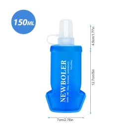 250/500/750ML Water Bottle TPU Folding Soft Flask Sport Water Bottle Water Bag Collapsible Water Bottle Running Camping Hiking