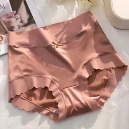 Silk Panties Nice Briefs Soft Underwear Women's Mid rise Elegance Girls Sexy Lingerie