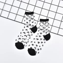 Summer Lace Mesh Transparent Women Socks Ultra-thin Breathable Women Girls Short Socks Harajuku Vintage Streetwear Crew Socks