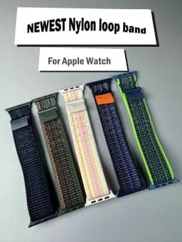 Nylon Sport Loop Strap for Apple Watch Band Series 11 10 9 8 7 6 5 se Ultra2 49mm 46mm 45mm 44mm 41 42mm correa iWatch Bracelet