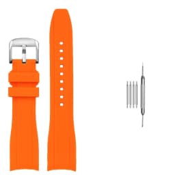 20mm 22mm Curved End Rubber Watchband For Casio Swordfish Duro MDV106-1A MDV-106/107-1A Bracele Waterproof Silicone Sport Strap