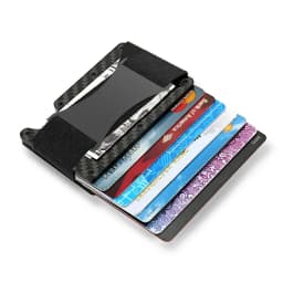 Rfid Business Card Holder Carbon Fiber Card Holder Wallets Men Women Slim Thin Mini Card Case Purse Male Multi Card Money Bags