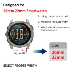 QuickFit 22 26mm Silicone WatchBand for Garmin Fenix 6 6X 7 7X 5 5X Plus Epix Pro Enduro 3 Forerunner 970 965 Fenix8 Sport Strap