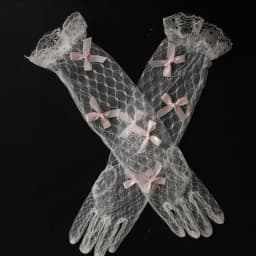 6 Styles Fashion Lace Gloves with Butterfly Flowers White Bridal Wedding Dress Gloves for Birthday Party Photography