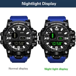 Electronic Watch Set For Men's Military Sports Watches Set Luminous Multifunction LED Digital Wristwatch for Man Kids Boy Studen