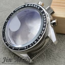 High Quality VK63 Case 39.7mm Moonswatch Metal Case Chronograph Case Bezel, VK63 Fashion Business Watch Sealed Back Moon Watch