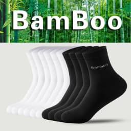 5 Pair5High Quality Man Bamboo Socks Sweat Absorbing Deodorizing Men's Business Casual Dress Socks Men Black Long Socks Gift Sox