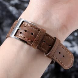 18mm 20mm 22mm Vintage Calfskin Strap Universal Cowhide WatchBand Breathable Bracelet for Men Women Sport Wristbelt Accessory